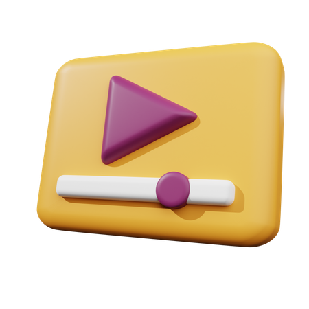 Video Streaming  3D Icon