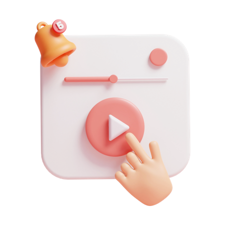 Video Streaming  3D Icon