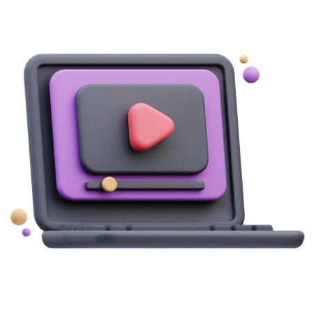 Video Streaming  3D Icon