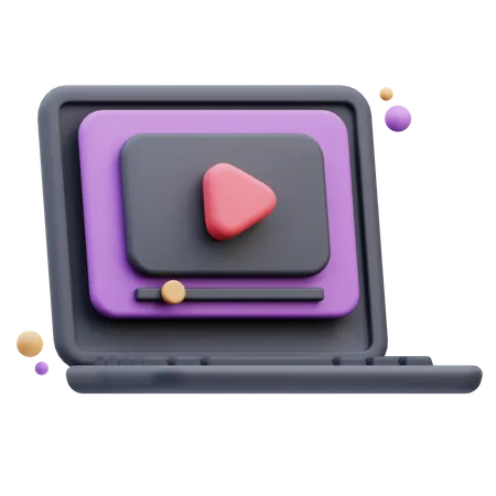 Video Streaming  3D Icon