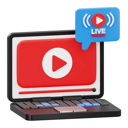 Video Streaming  3D Icon