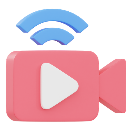 Video Streaming  3D Icon