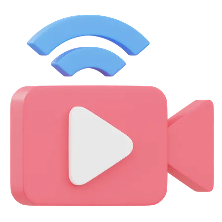 Video Streaming  3D Icon