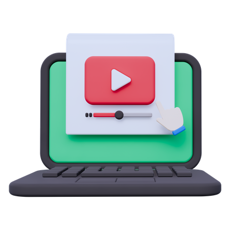 Video Streaming  3D Icon