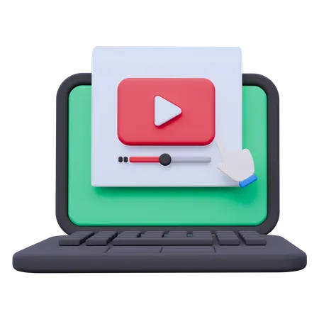 Video Streaming  3D Icon