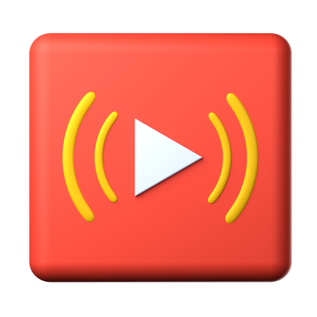 Video Streaming  3D Icon