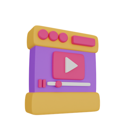 Video Streaming  3D Icon