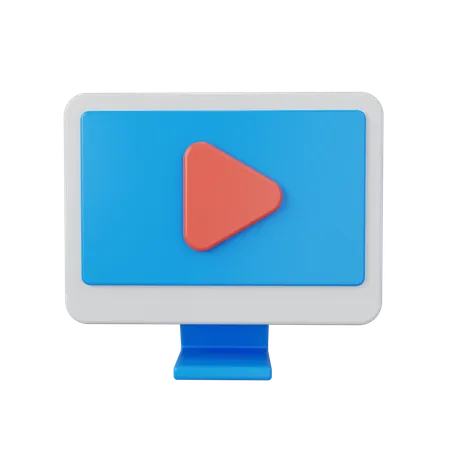 Video Streaming  3D Icon