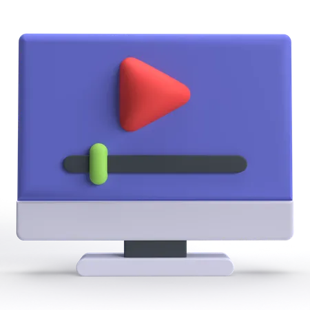 Video Streaming  3D Icon