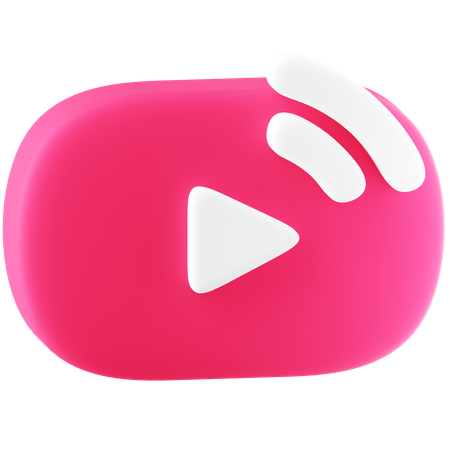 Video Streaming  3D Icon