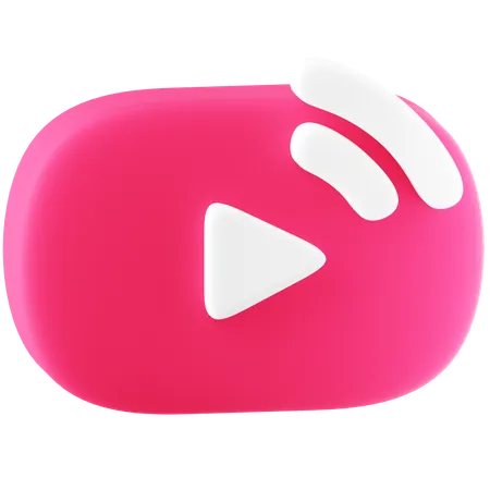 Video Streaming  3D Icon