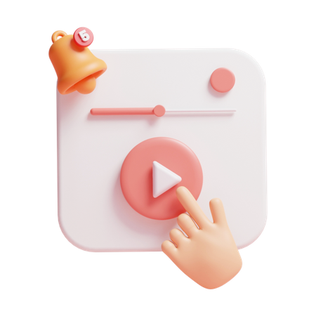 Video Streaming  3D Icon
