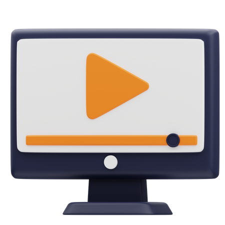Video Streaming Ads  3D Icon