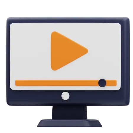 Video Streaming Ads  3D Icon
