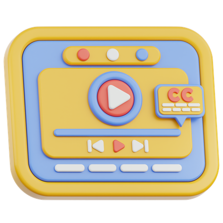 Subtítulo del vídeo  3D Icon