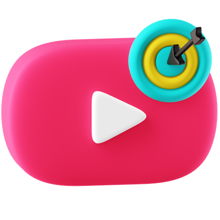 Video Target  3D Icon