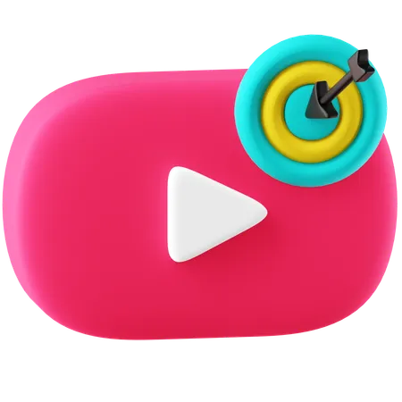 Video Target  3D Icon