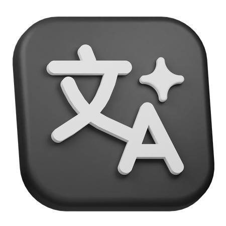 Video Translator  3D Icon