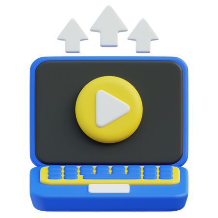 Video upload  3D Icon