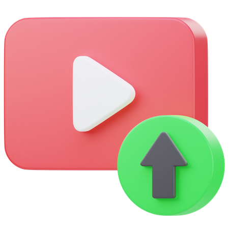 Video Upload  3D Icon