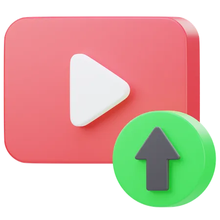 Video Upload  3D Icon