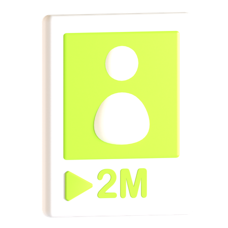 Vue vidéo  3D Icon
