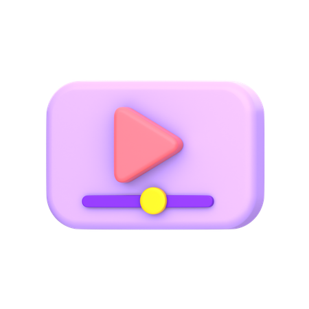 Video Watching  3D Icon