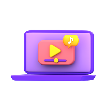 Video Watching  3D Icon