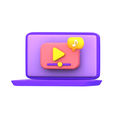 Video Watching  3D Icon