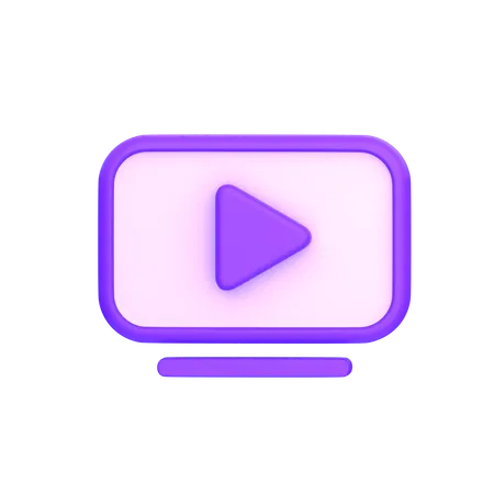 Video Watching  3D Icon