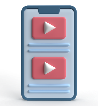 Vidéo Youtube  3D Icon