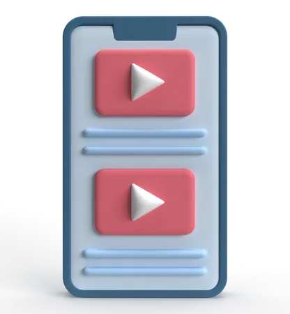 Vidéo Youtube  3D Icon