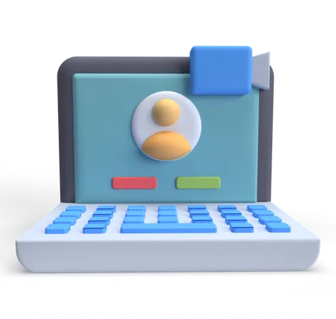 Videoanruf  3D Icon