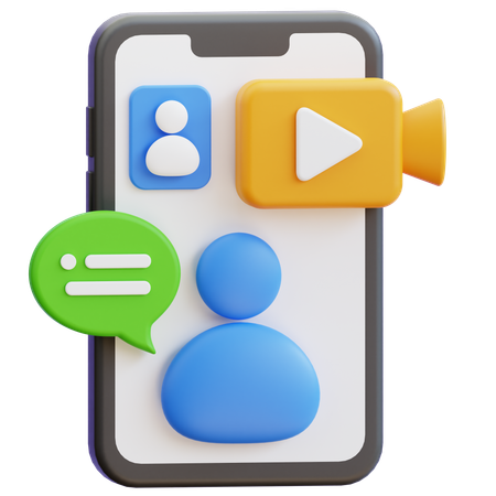Videoanruf  3D Icon