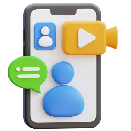 Videoanruf  3D Icon