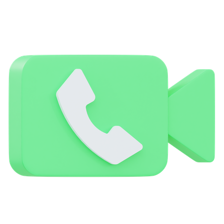 Videoanruf  3D Icon