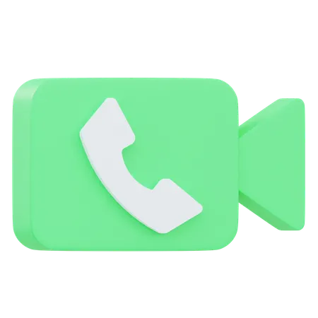 Videoanruf  3D Icon