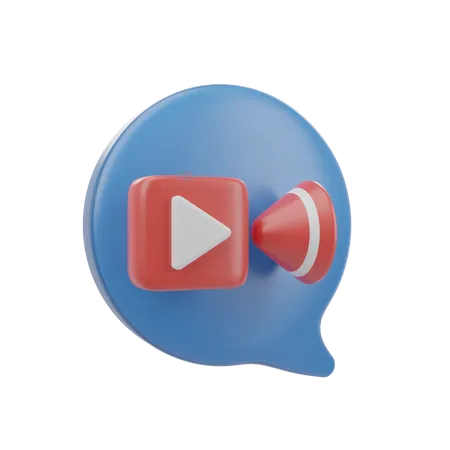 Videoanruf  3D Icon