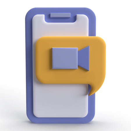 Videoanruf  3D Icon