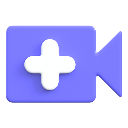 Videoanruf hinzufügen  3D Icon