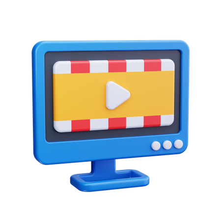 Videobearbeitung  3D Icon