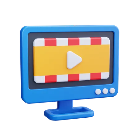 Videobearbeitung  3D Icon