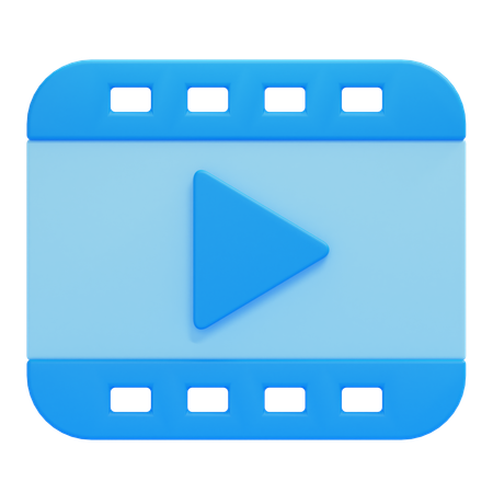 Videobearbeitung  3D Icon