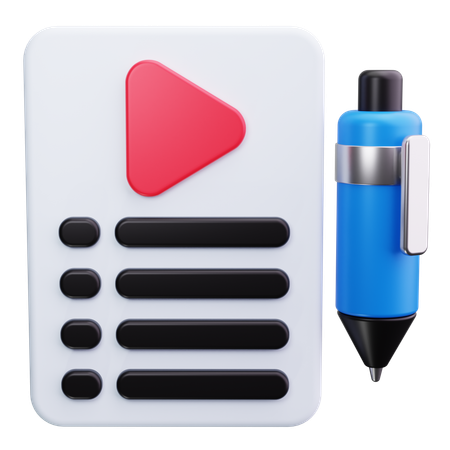 Videobearbeitung  3D Icon