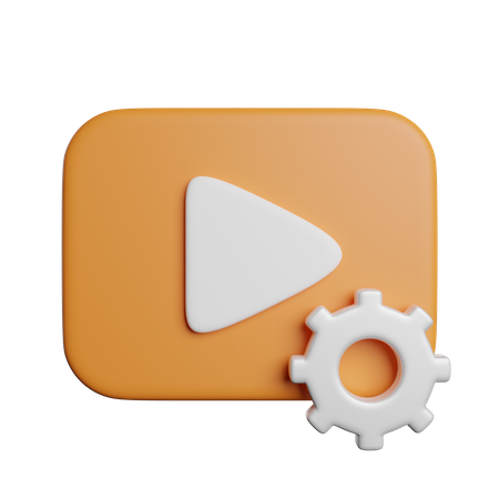 Videobearbeitung  3D Icon
