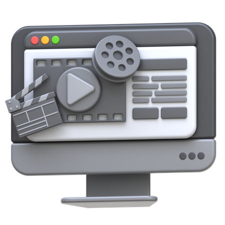 Online-Kurs zur Videobearbeitung  3D Icon