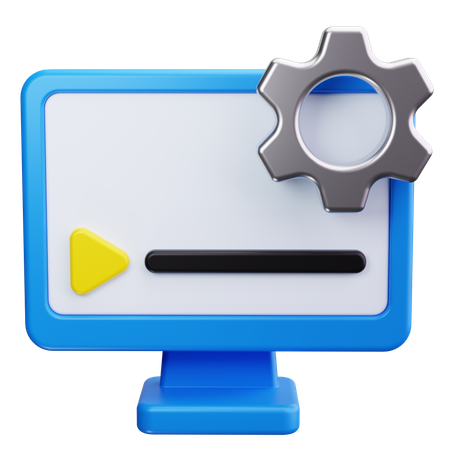 Videobearbeitungssoftware  3D Icon