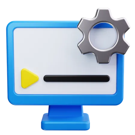 Videobearbeitungssoftware  3D Icon