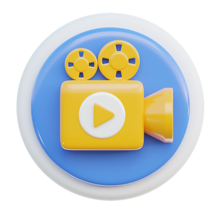 Videocamera  3D Icon