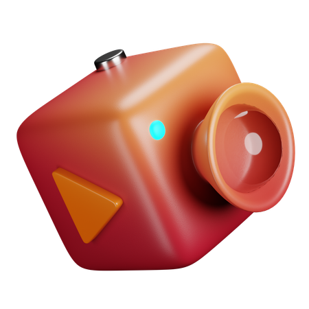 Videocamera  3D Icon